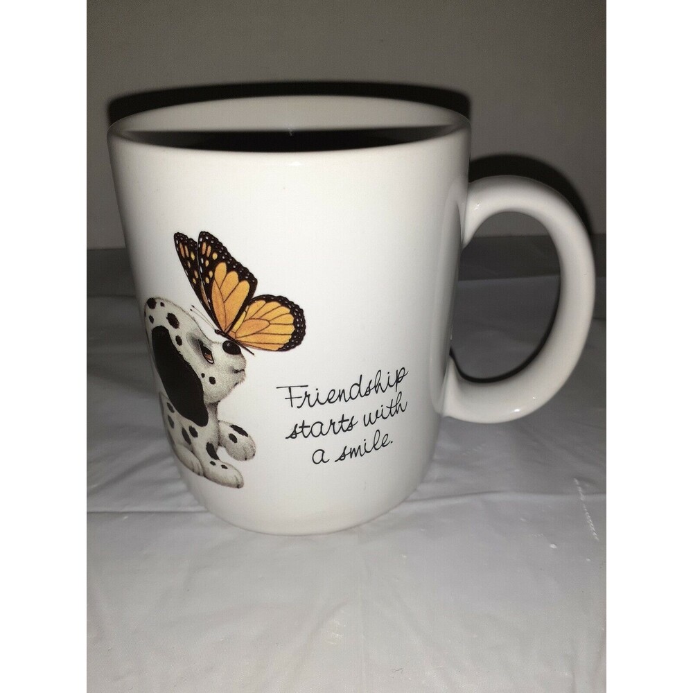 Current Inc. "Friendship Starts With A Smile" Dalmation & Butterfly Coffee Mug